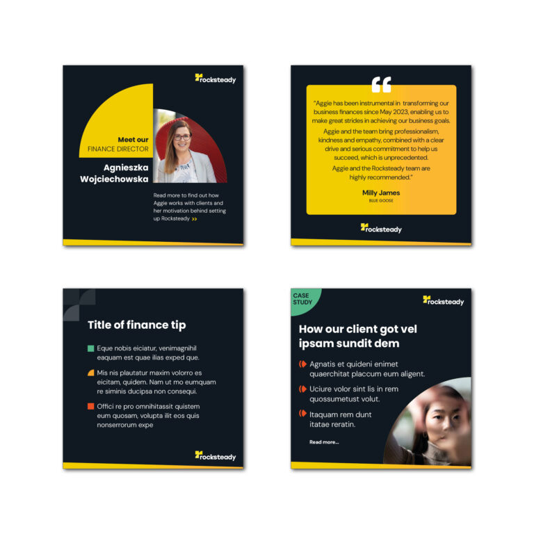 Rock Steady Social Media Graphics